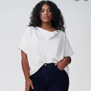 Universal Standard Viva Satin Boatneck top - M